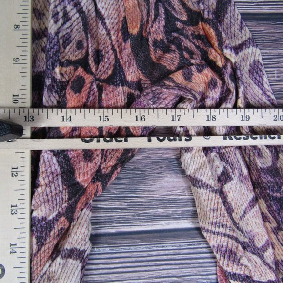 Atelier NY NEW NWT XL V Neck Midi Dress Animal Print Long Sleeve Faux Wrap - Picture 6 of 7